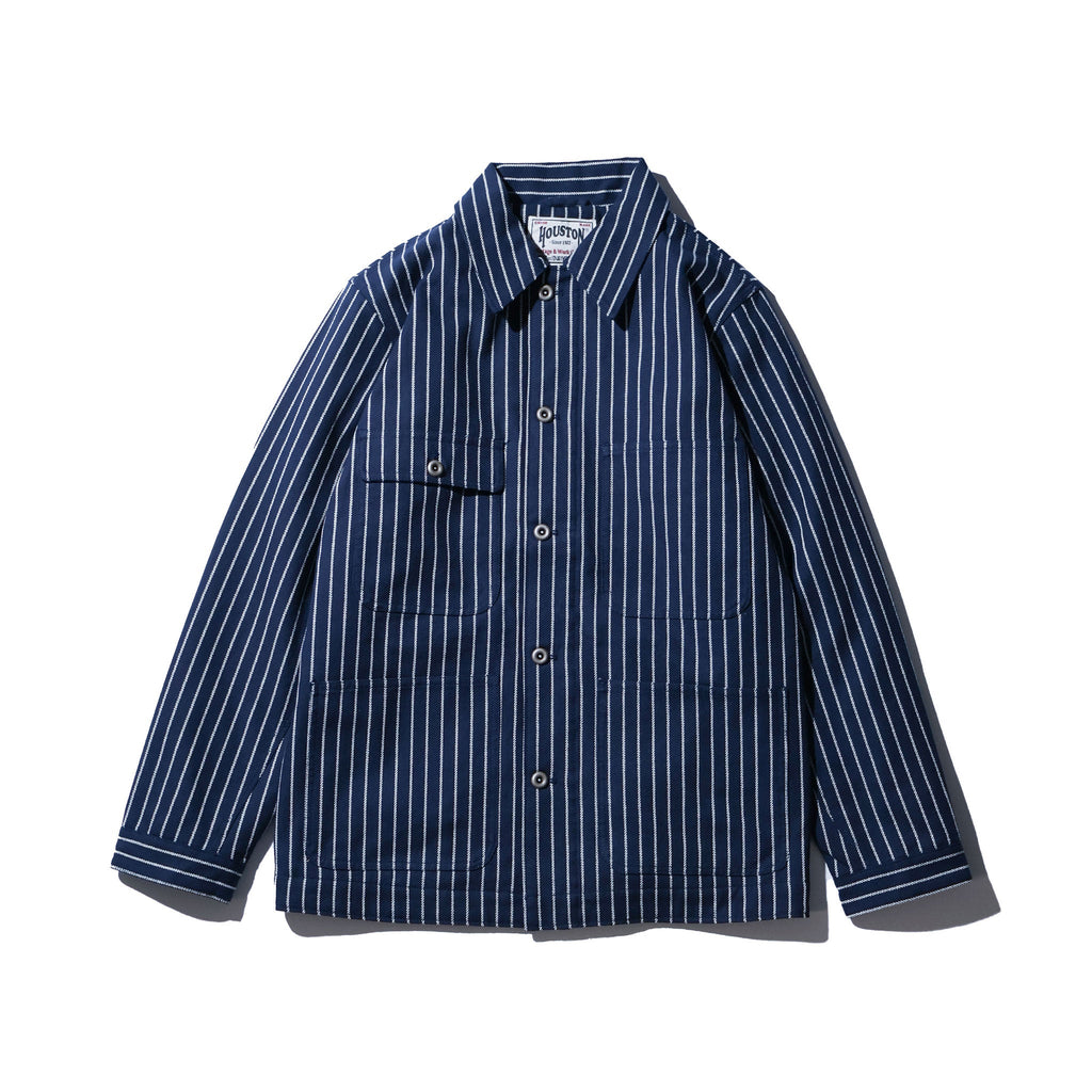 HOUSTON / 51500 STRIPE VIYELLA COVERALL NAVY