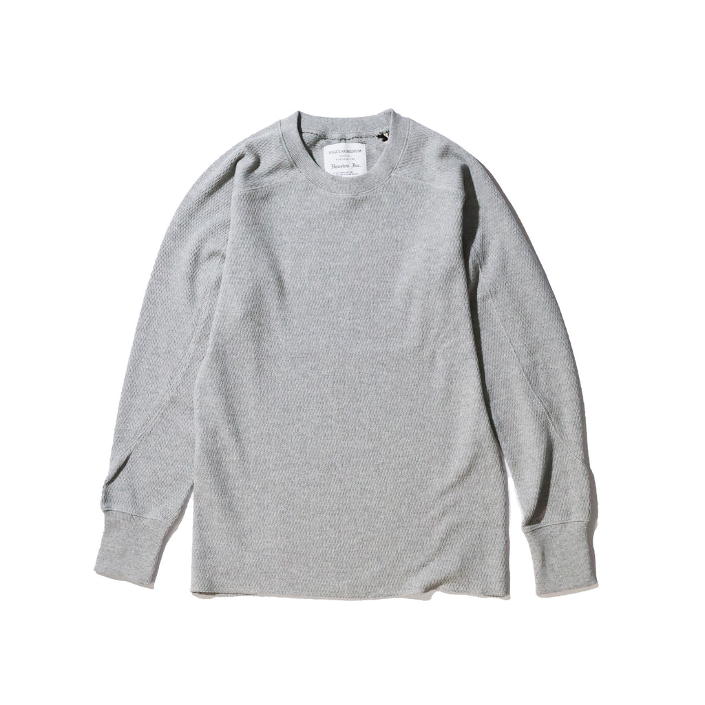 HOUSTON / 20971 HEAVY THERMAL C/N L/S TEE GRAY