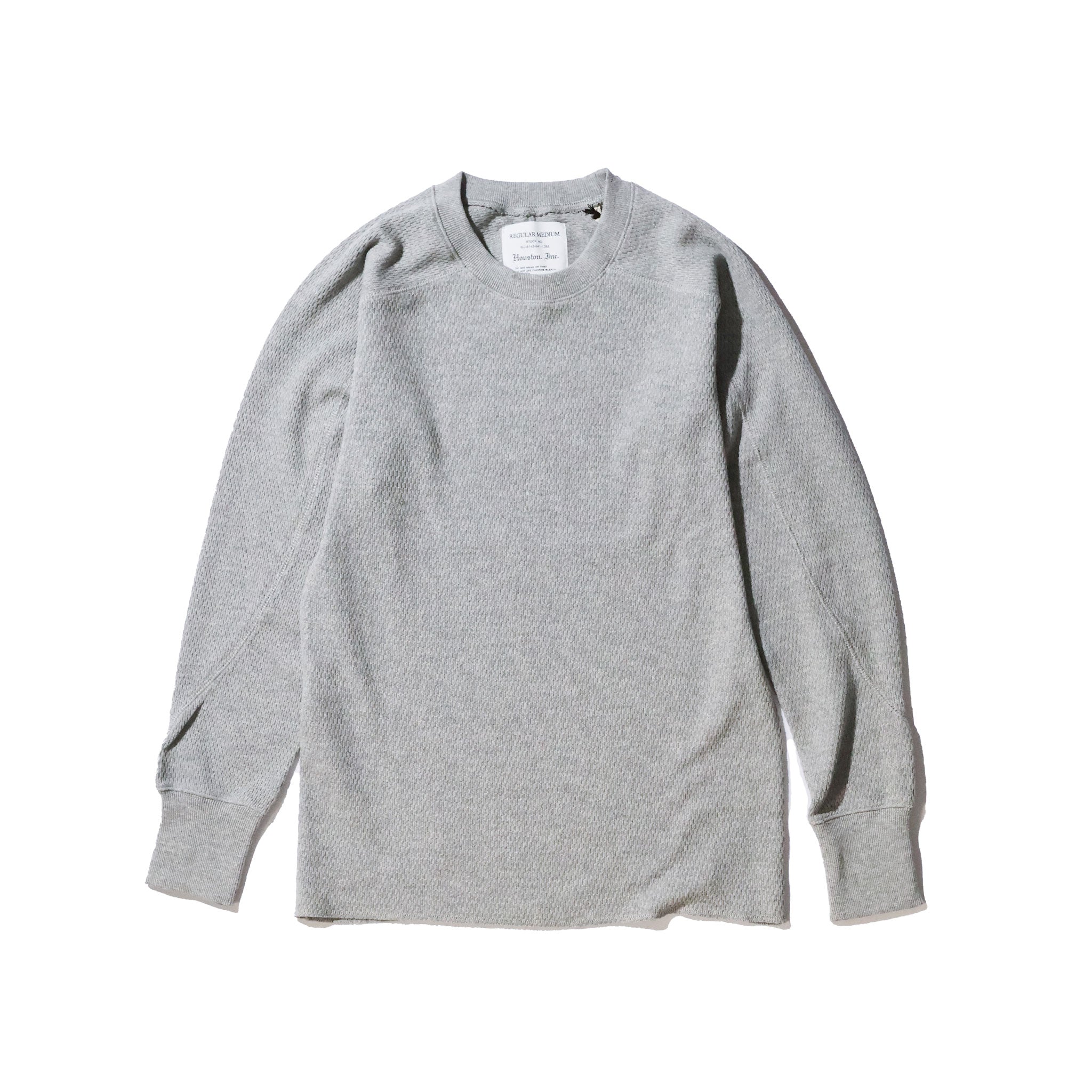 HOUSTON / 20971 HEAVY THERMAL C/N L/S TEE GRAY
