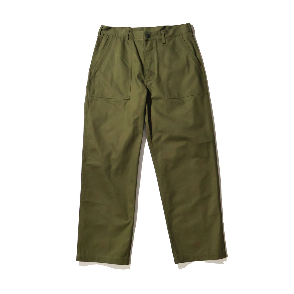HOUSTON / 10158 U.S.ARMY HBT UTILITY TROUSERS (TAPERD) OLIVE