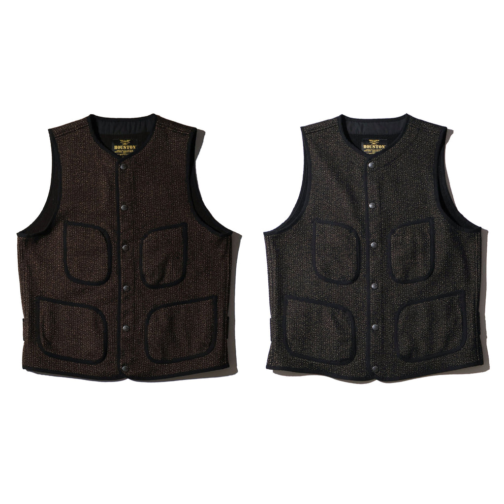 HOUSTON / 515645 BEACH CLOTH VEST MADE IN JAPAN - TRUTH