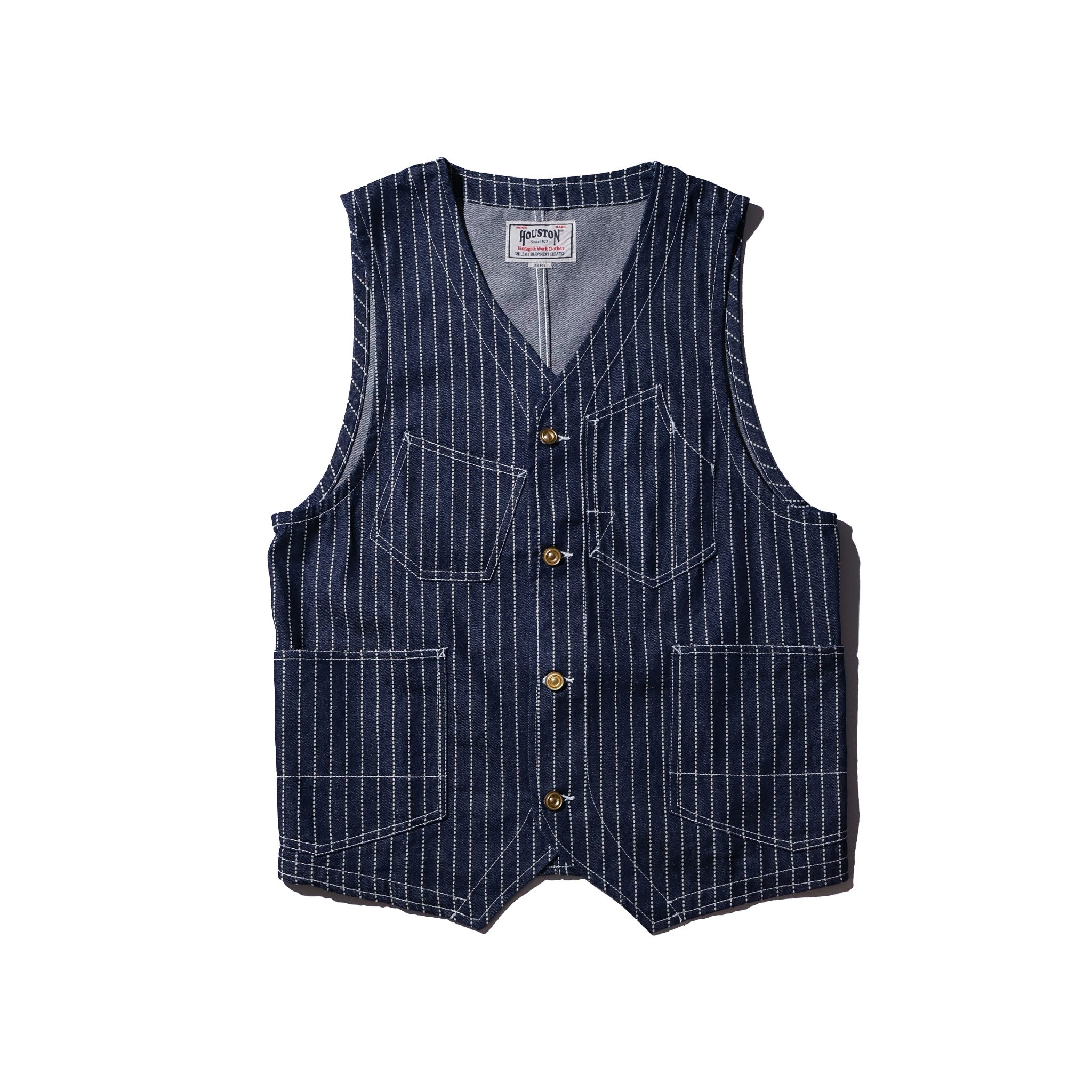 HOUSTON / 51550 WABASH DENIM RAILROAD VEST