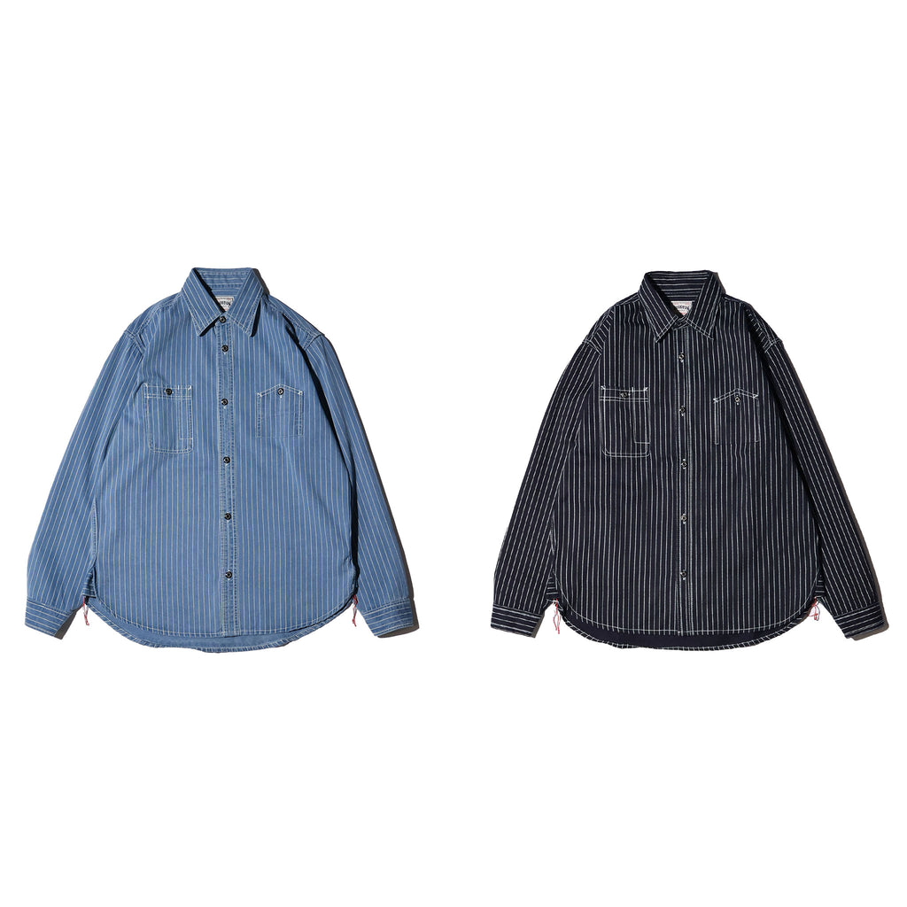 HOUSTON / 41260 INDIGO WABASH 40's WORK SHIRT