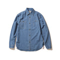 HOUSTON / 41260 INDIGO WABASH 40's WORK SHIRT VINTAGE WASH