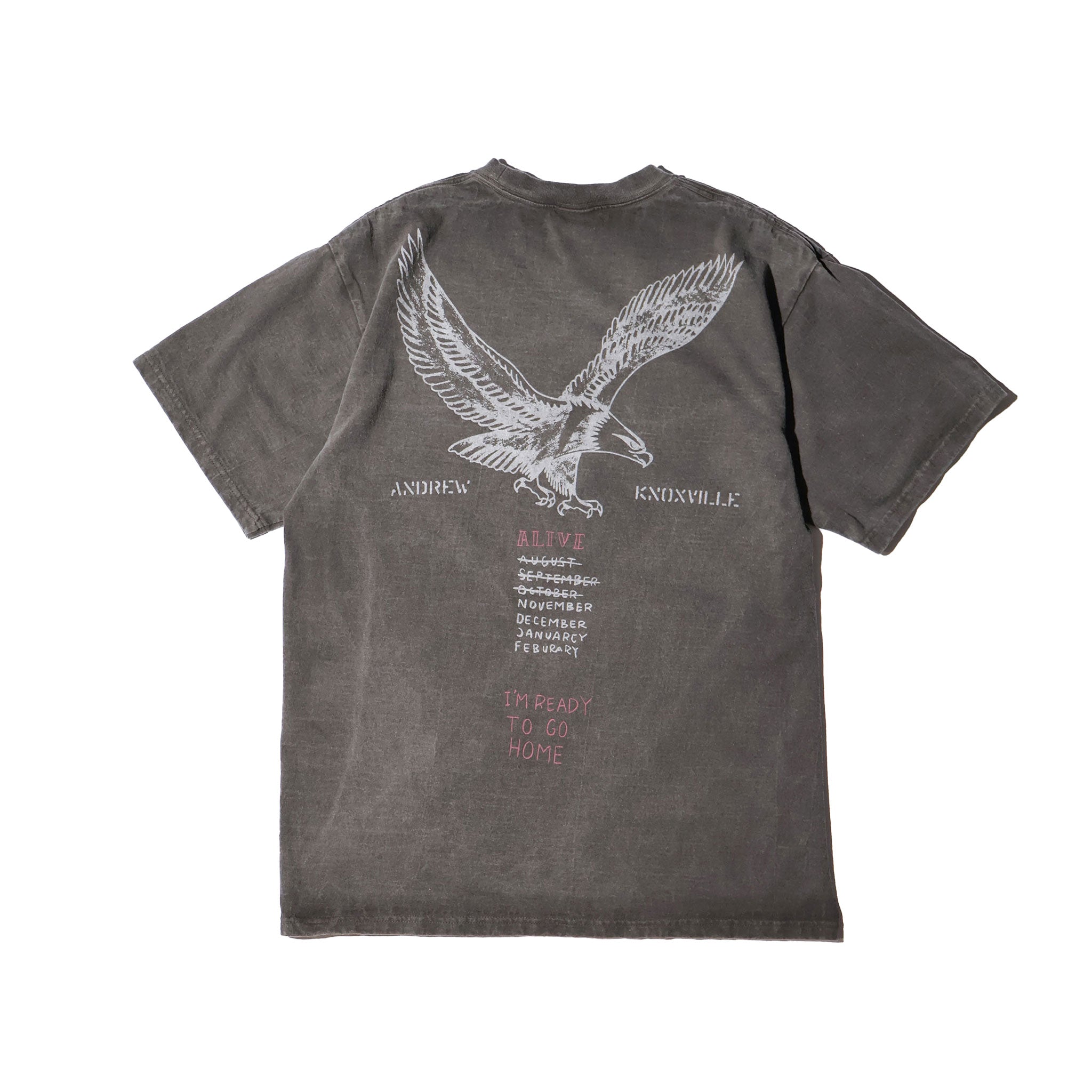 HOUSTON / 22423 PIGMENT PRINT TEE (ARMY) MADE IN JAPAN - TRUTH
