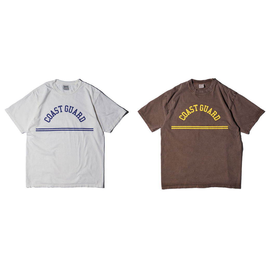 HOUSTON / 22424 PIGMENT PRINT TEE (COAST GUARD) MADE IN JAPAN - TRUTH