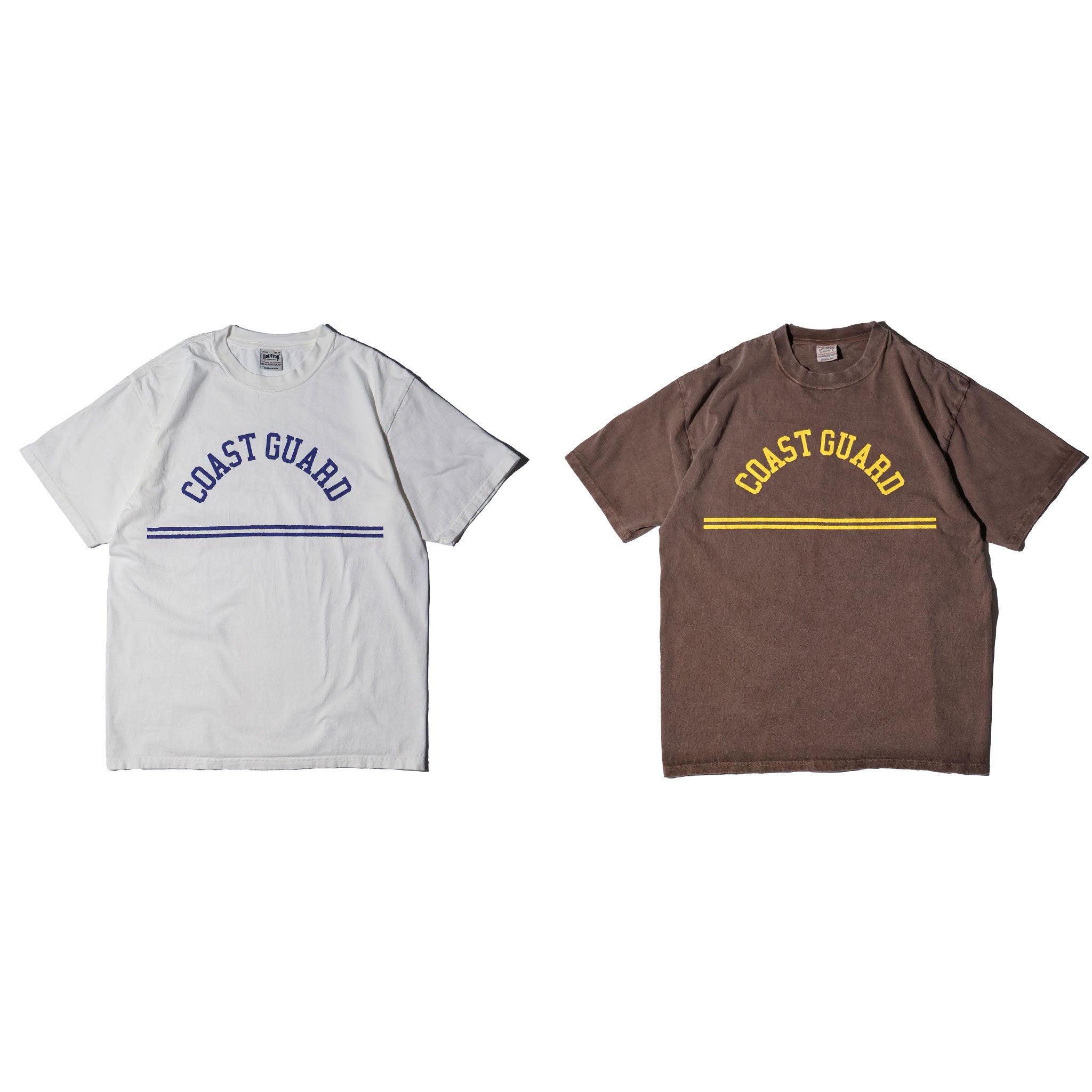 HOUSTON / 22424 PIGMENT PRINT TEE (COAST GUARD) MADE IN JAPAN - TRUTH
