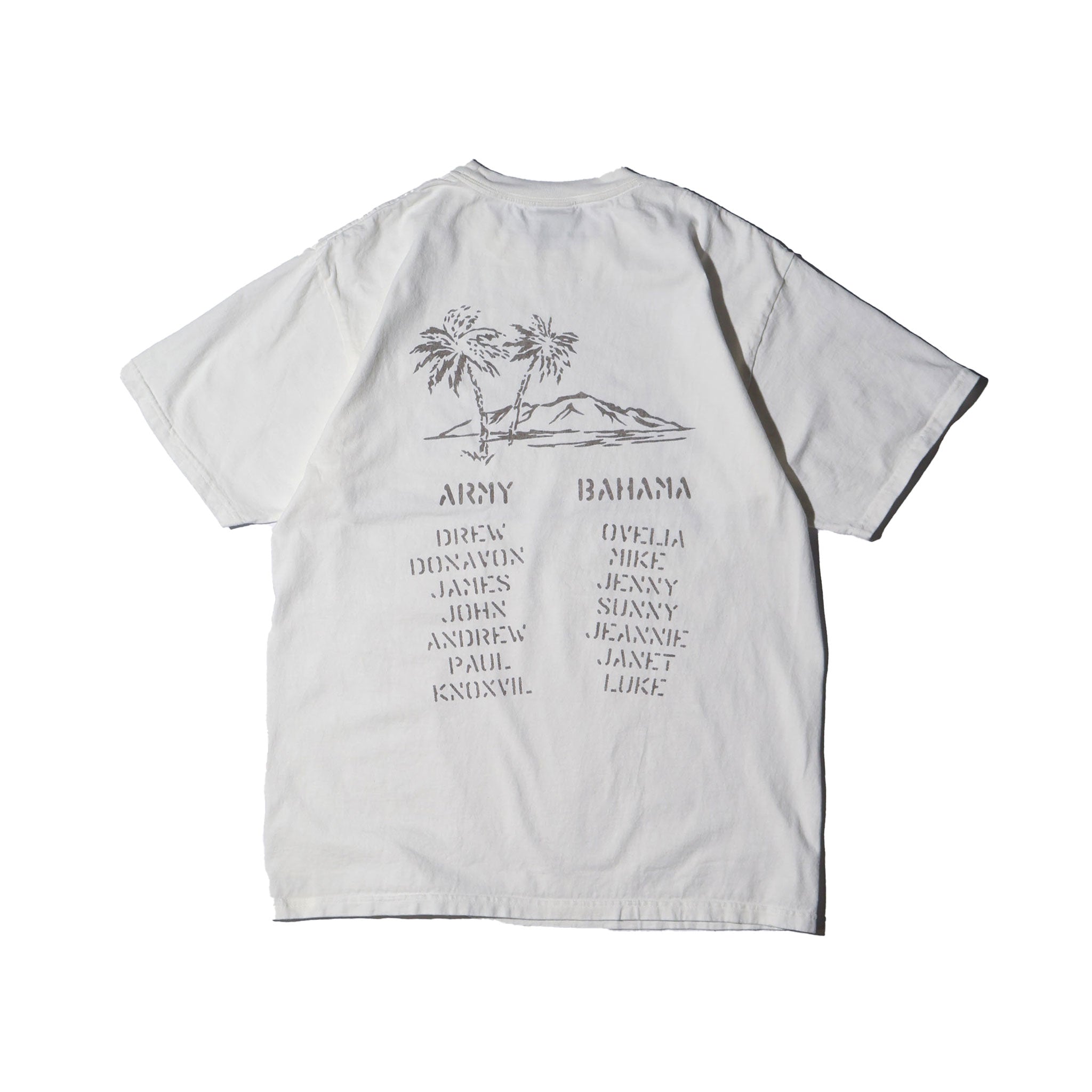HOUSTON / 22424 PIGMENT PRINT TEE (COAST GUARD) MADE IN JAPAN - TRUTH
