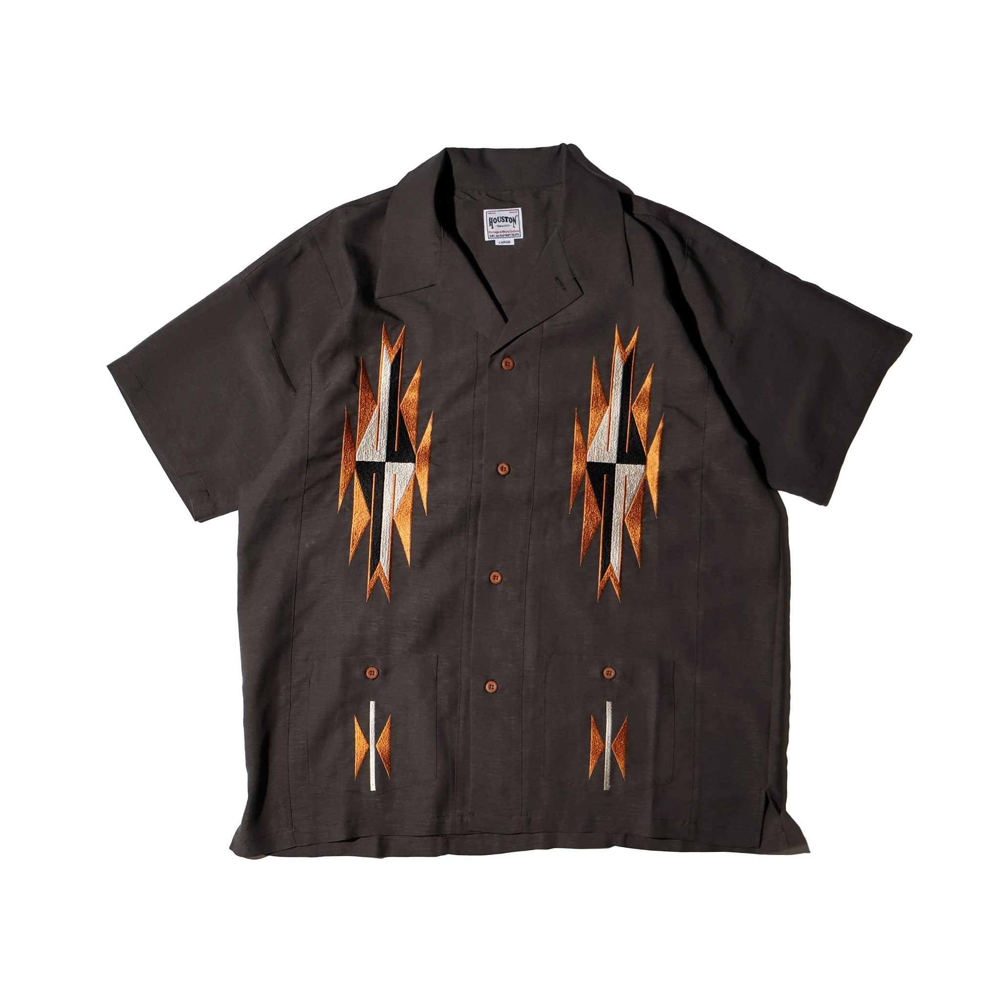 HOUSTON / 41331 LINEN CHIMAYO SHIRT - TRUTH