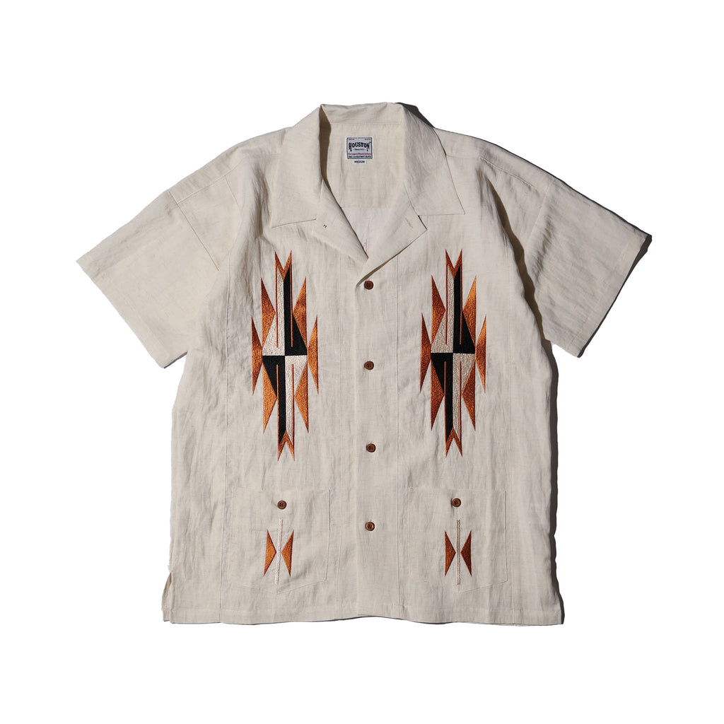 HOUSTON / 41331 LINEN CHIMAYO SHIRT - TRUTH