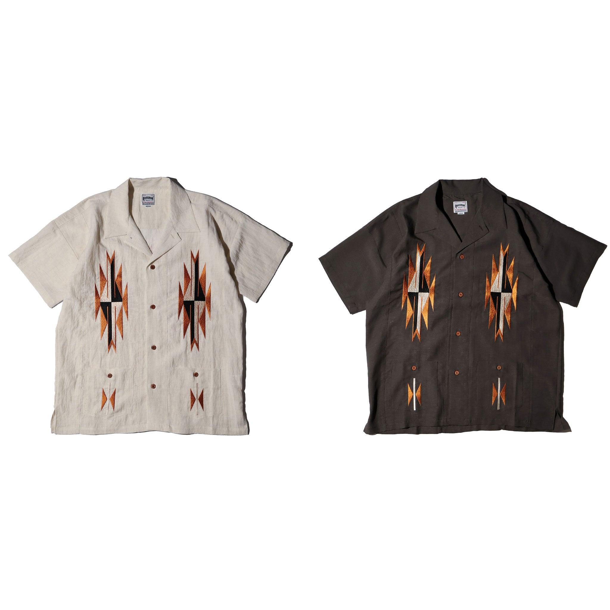 HOUSTON / 41331 LINEN CHIMAYO SHIRT - TRUTH