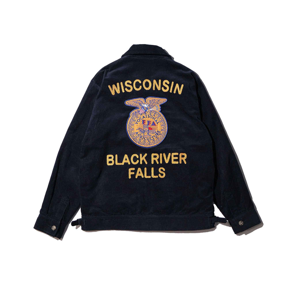 HOUSTON / 51448 CORDUROY EMBROIDERY JACKET (FFA) NAVY