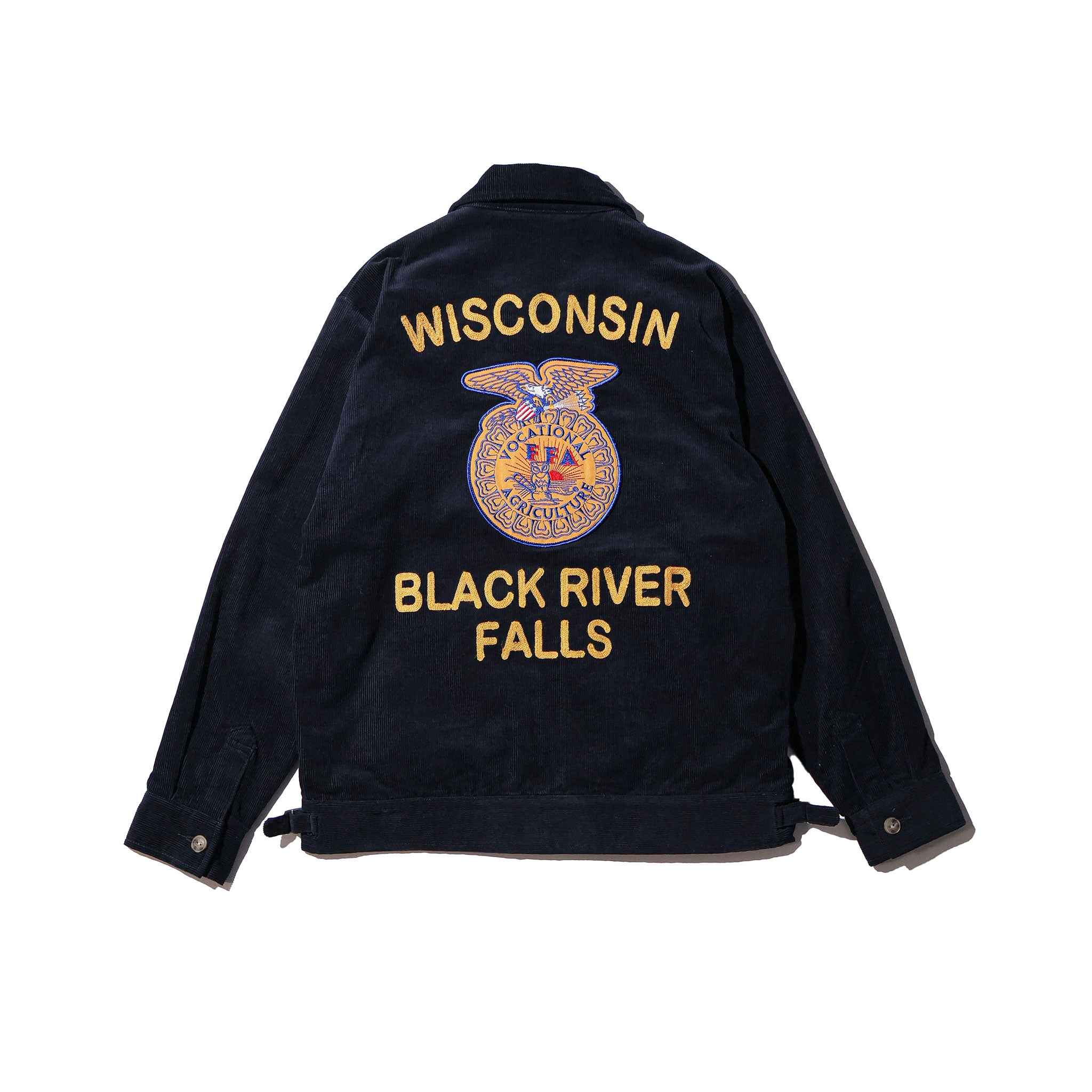 HOUSTON / 51448 CORDUROY EMBROIDERY JACKET (FFA) NAVY