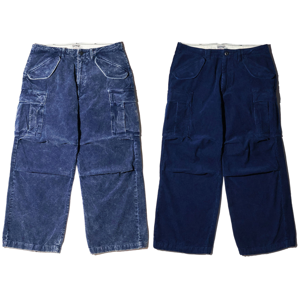 HOUSTON / 10191 INDIGO CORDUROY M-65 PANTS