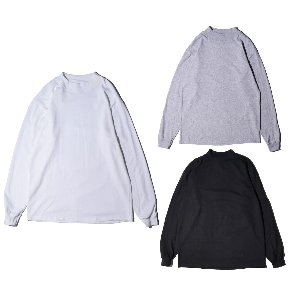 CAL CRU / 7OZ LS MOCK NECK TEE