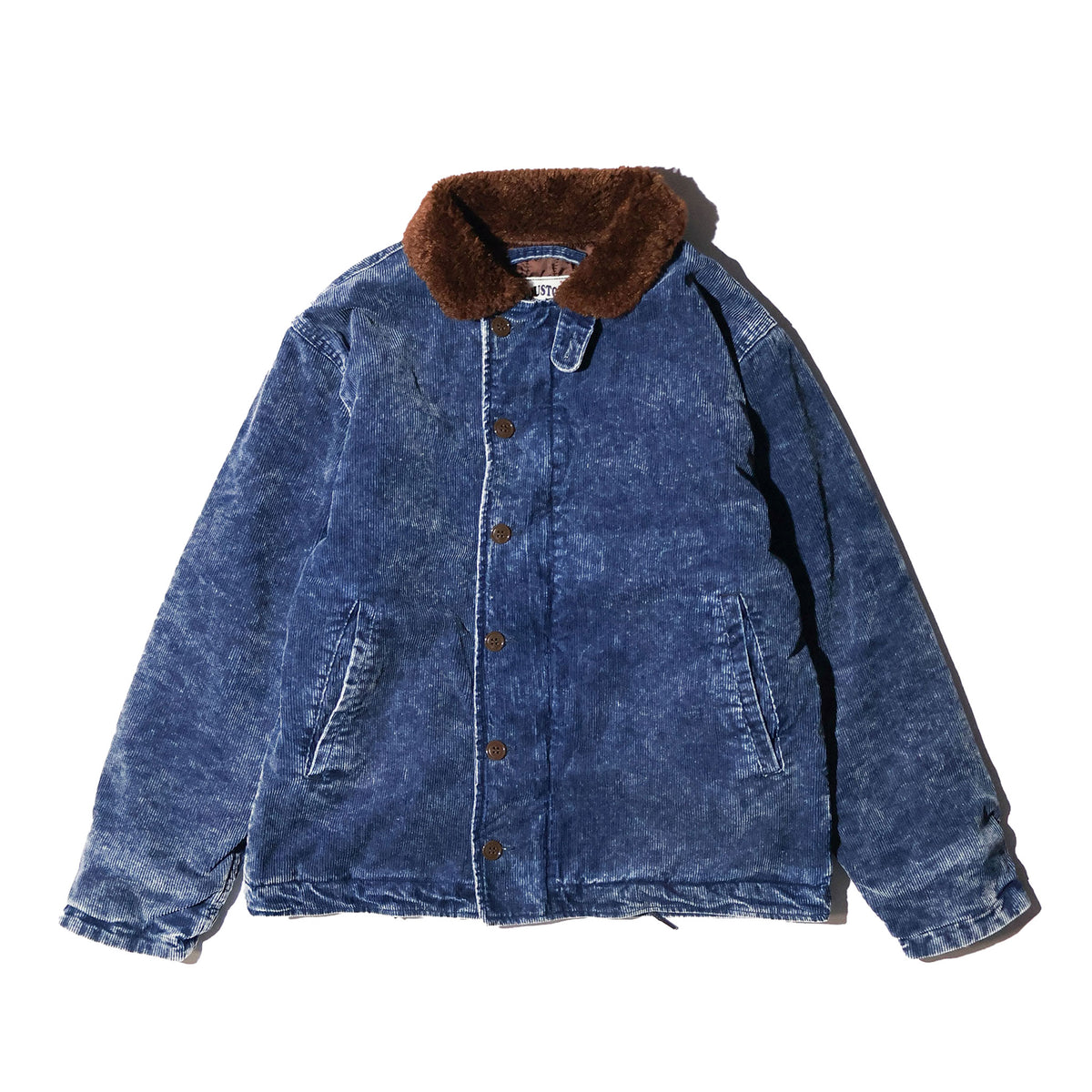 HOUSTON / 51668 INDIGO CORDUROY N-1 DECK JACKET