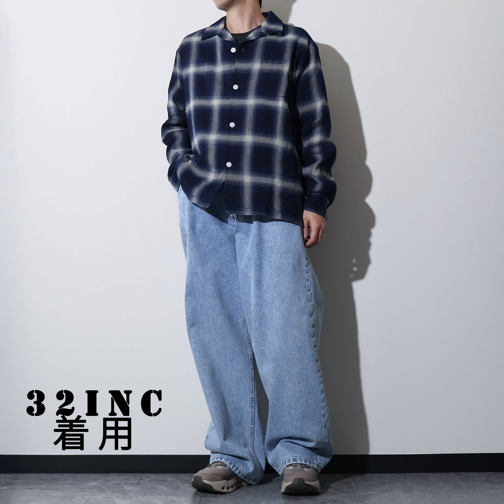 NEO BLUE / PASTEL BLUE BAGGY JEANS