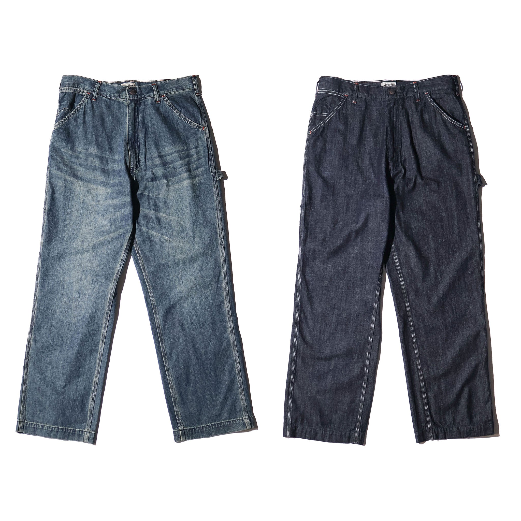 HOUSTON / 10175 U.S. COTTON DENIM PAINTER PANTS - TRUTH