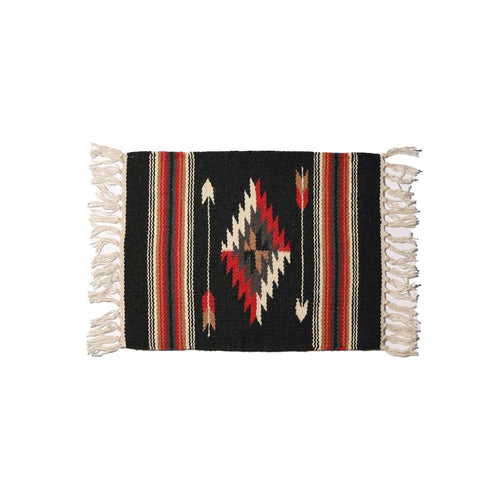 EL PASO SADDLEBLANKET / CHIMAYO STYLE MATS BLACK