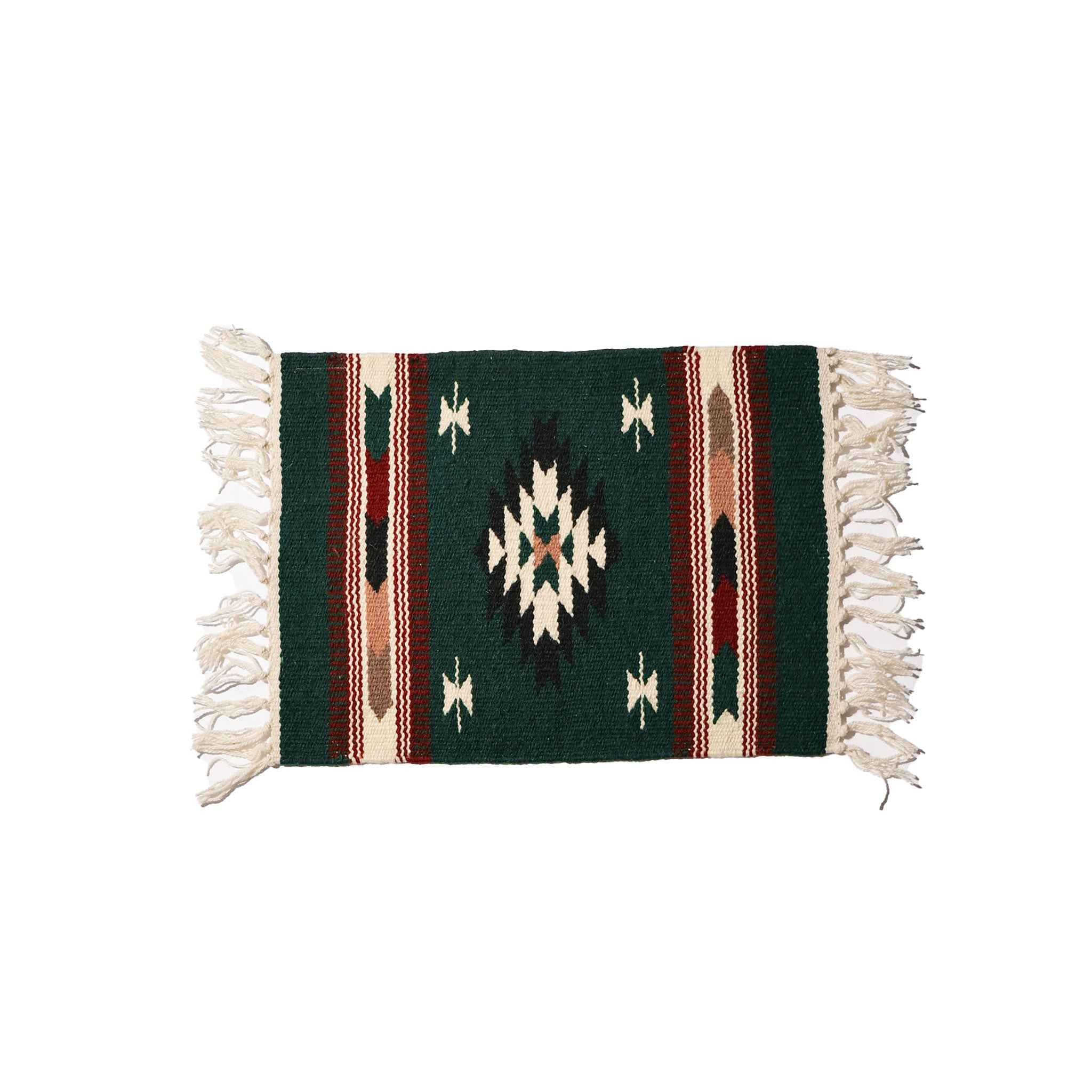 EL PASO SADDLEBLANKET / CHIMAYO STYLE MATS GREEN