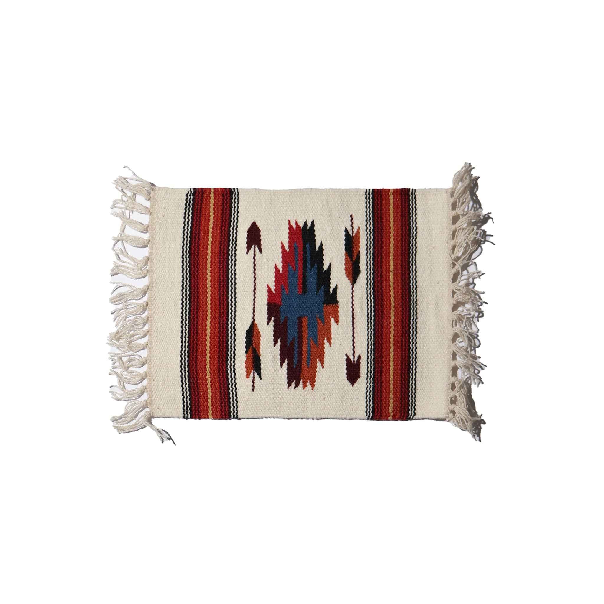 EL PASO SADDLEBLANKET / CHIMAYO STYLE MATS WHITE