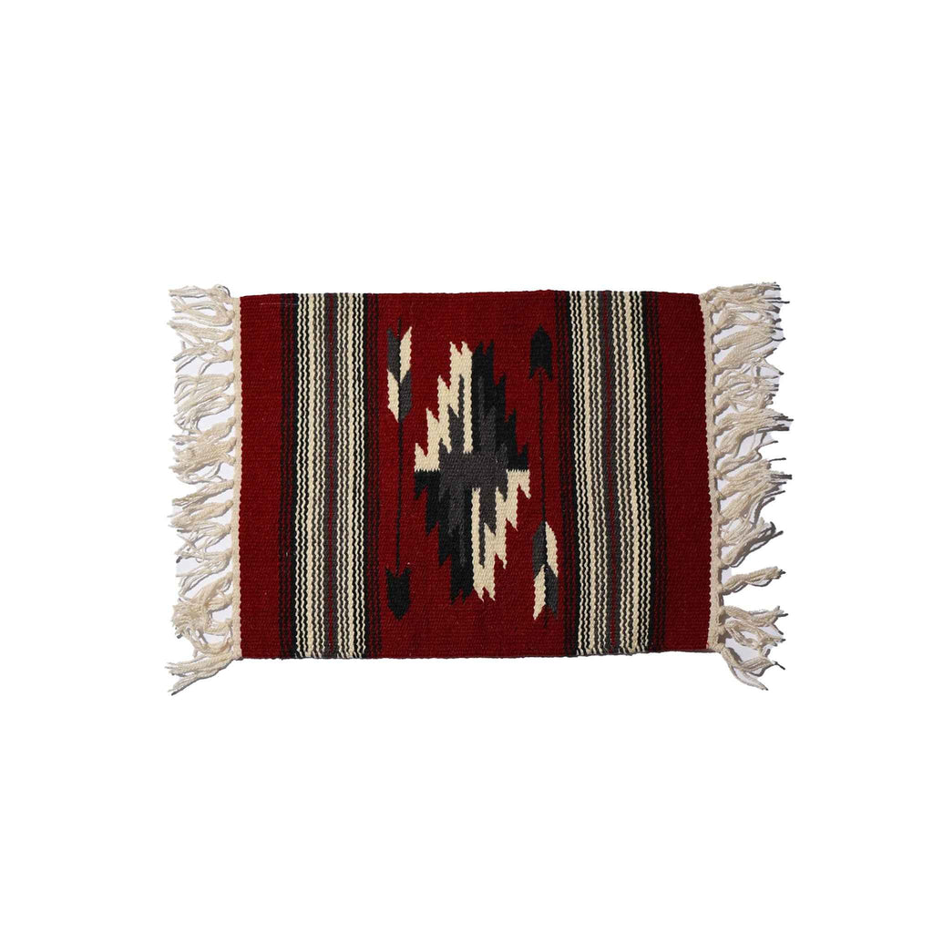 EL PASO SADDLEBLANKET / CHIMAYO STYLE MATS WINE