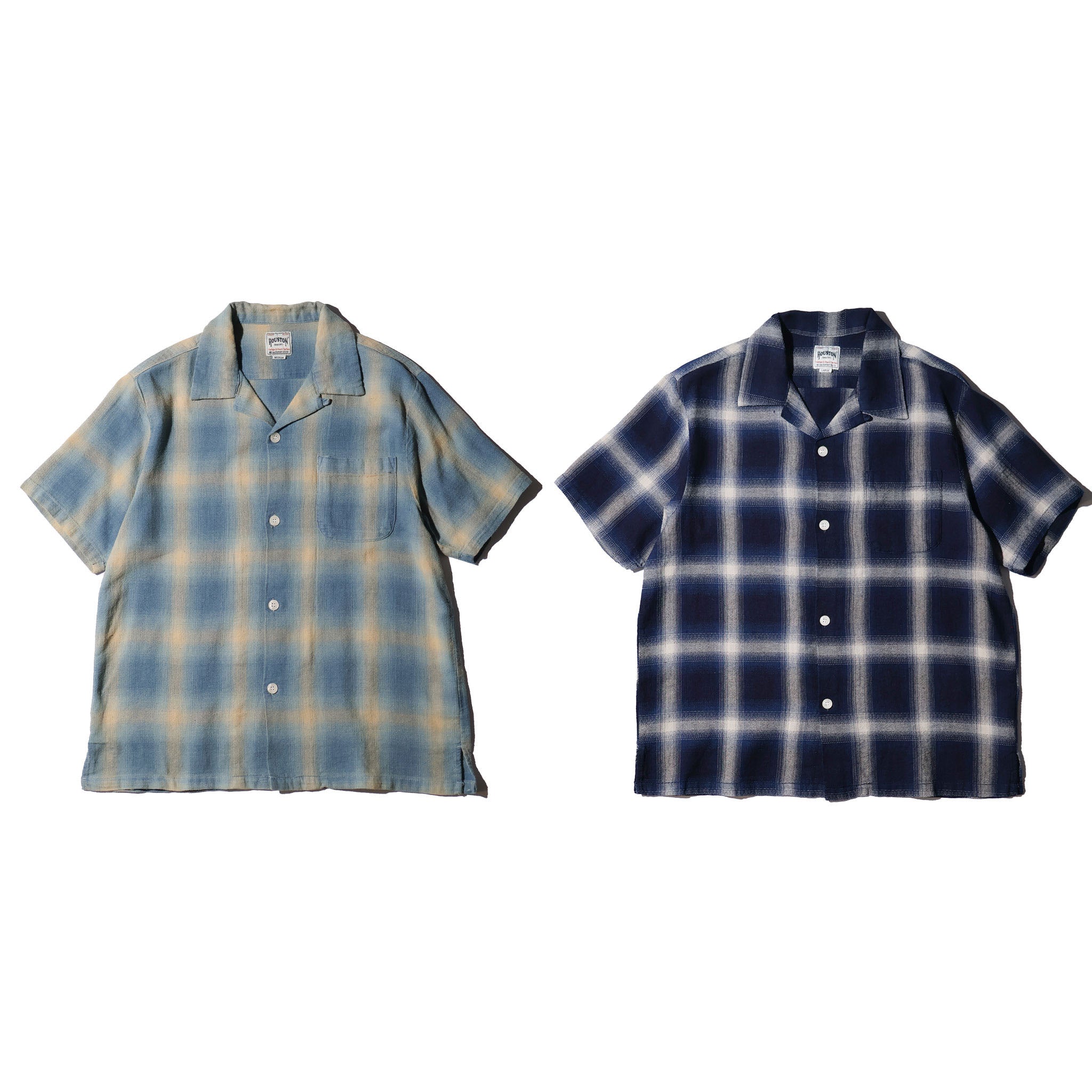 HOUSTON / 41273 INDIGO HB OMBRE CHECK S/S SHIRT - TRUTH