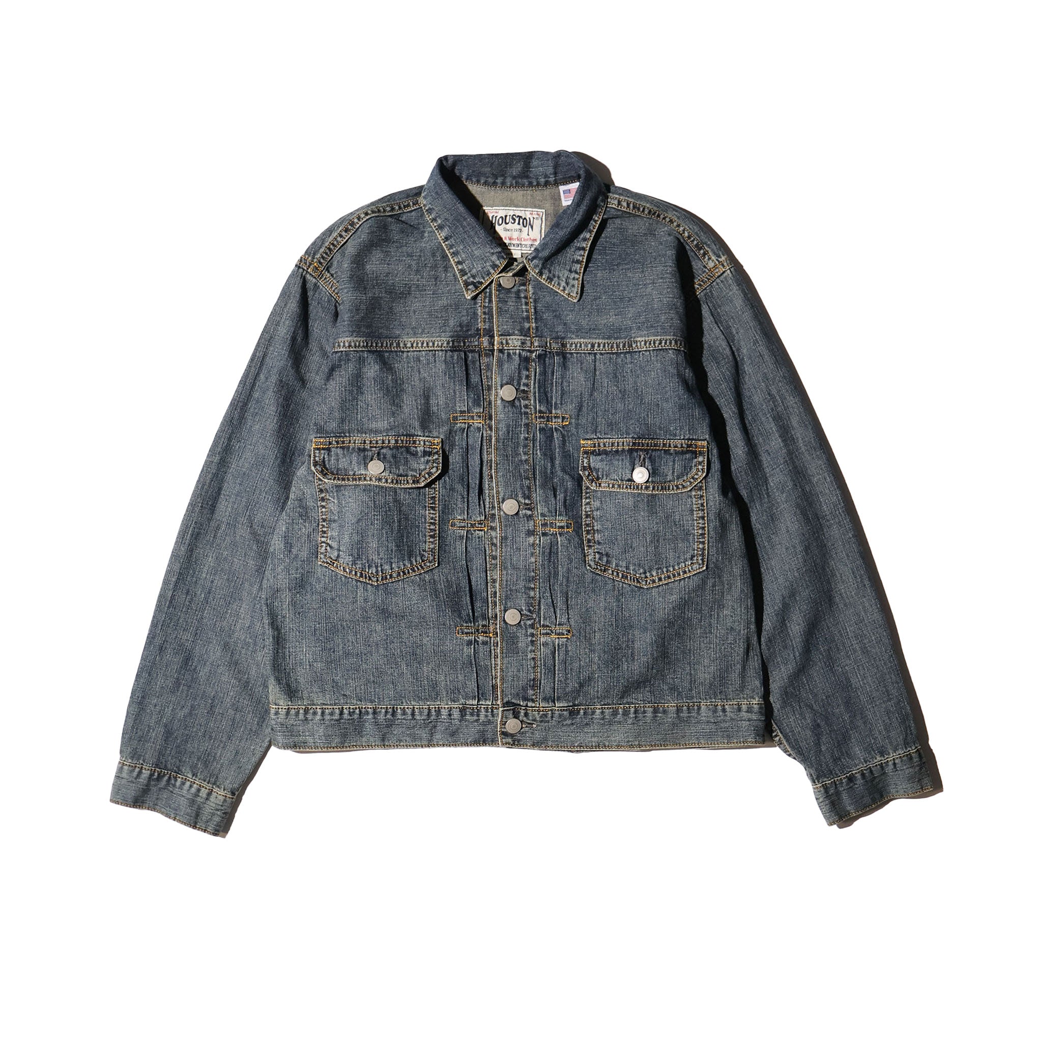 HOUSTON 51584 U.Sコットン デニムシャツジャケット セカンド- TRUTH