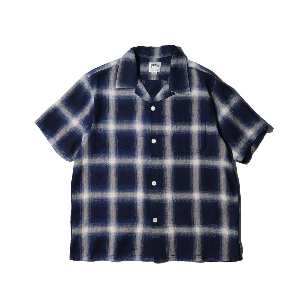 HOUSTON / 41273 INDIGO HB OMBRE CHECK S/S SHIRT - TRUTH