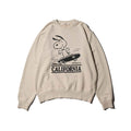 PEANUTS / PIGMENT CREW NECK SWEAT NATURAL