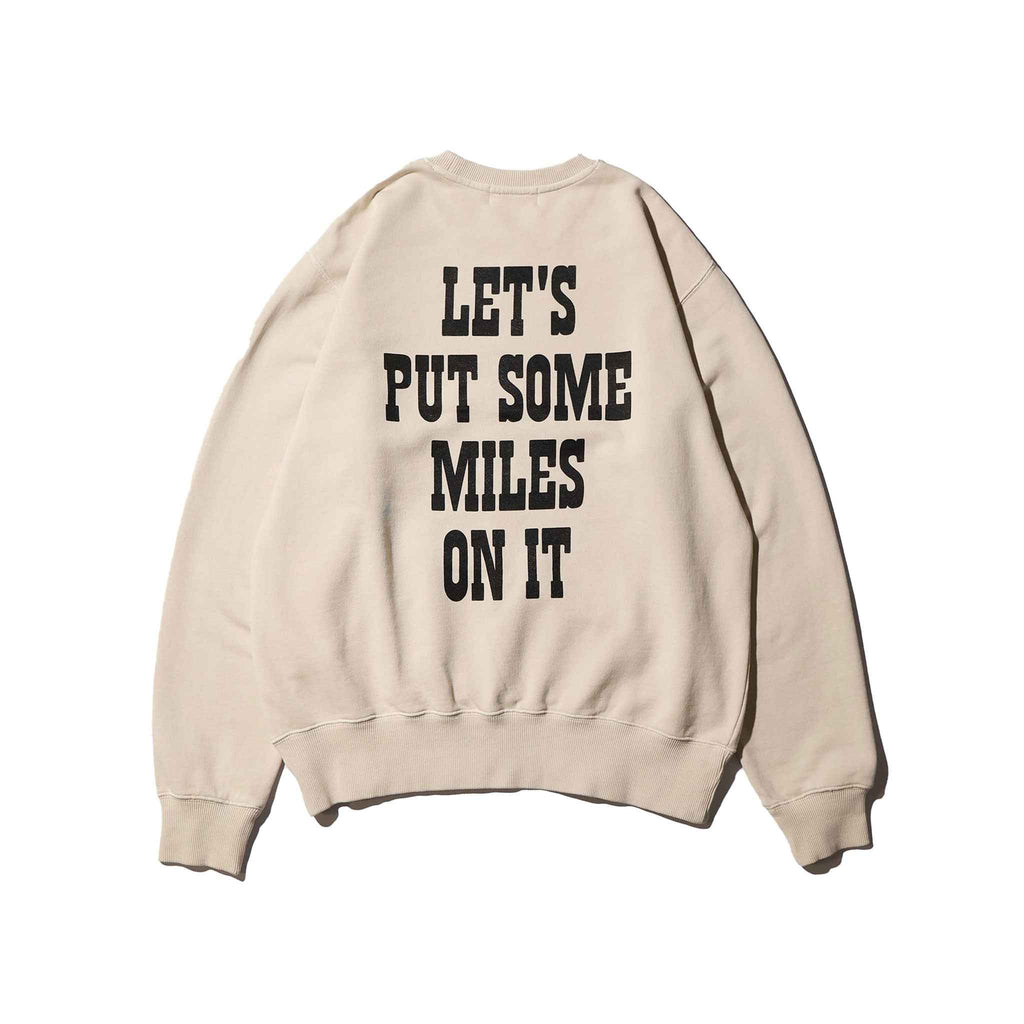 PEANUTS / PIGMENT CREW NECK SWEAT NATURAL