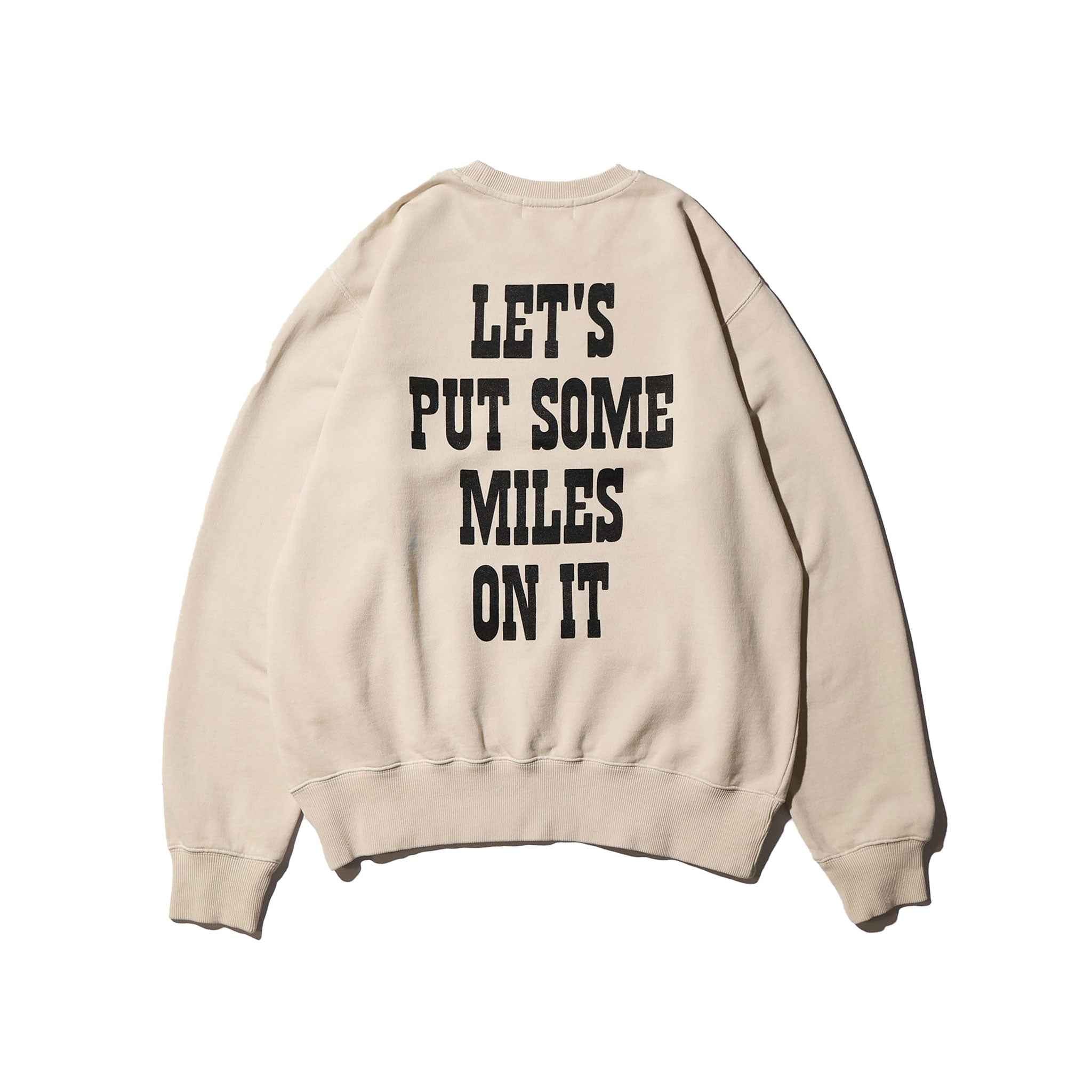 PEANUTS / PIGMENT CREW NECK SWEAT NATURAL